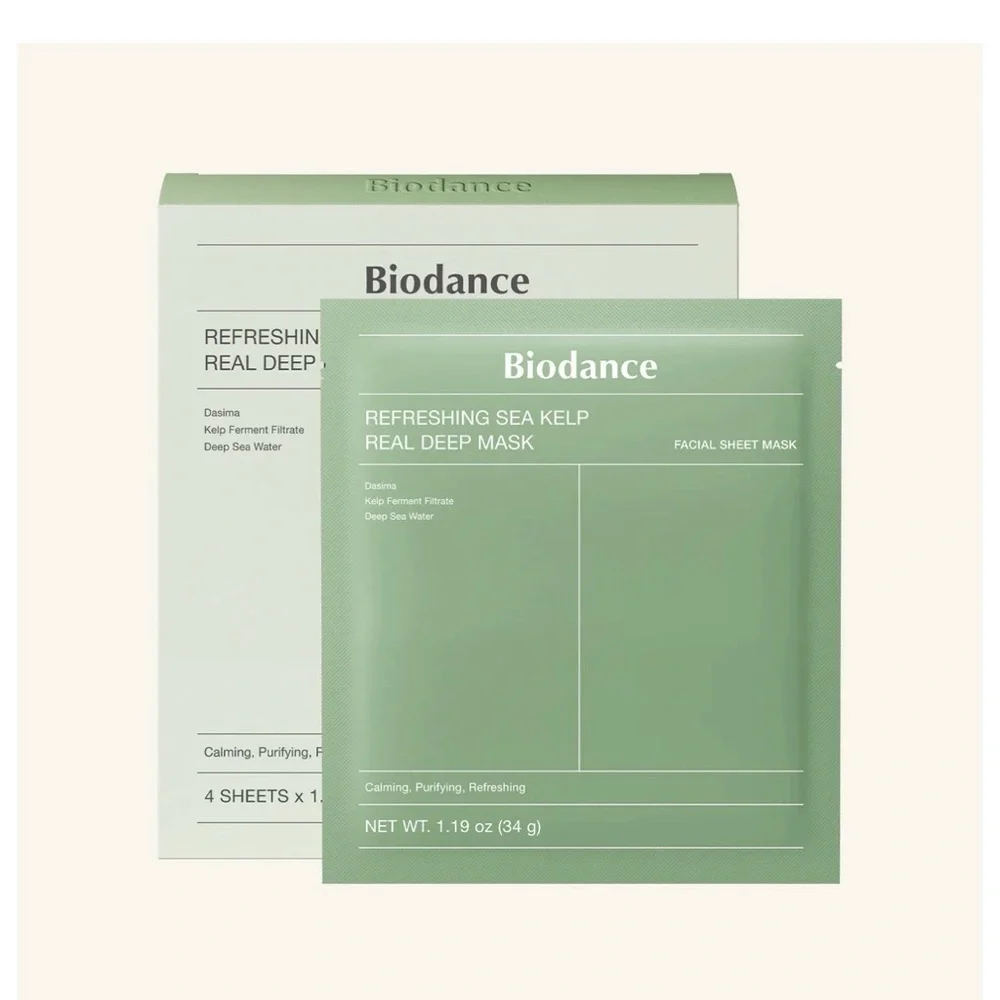 K-Beauty Biodance‎ Refreshing Sea Kelp Facial Mask
